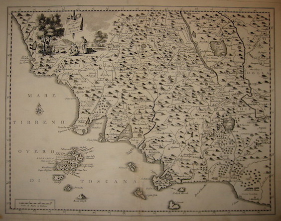 Albrizzi Giambattista (1698-1777) Carta geografica del Territorio Senese 1750 Venezia 